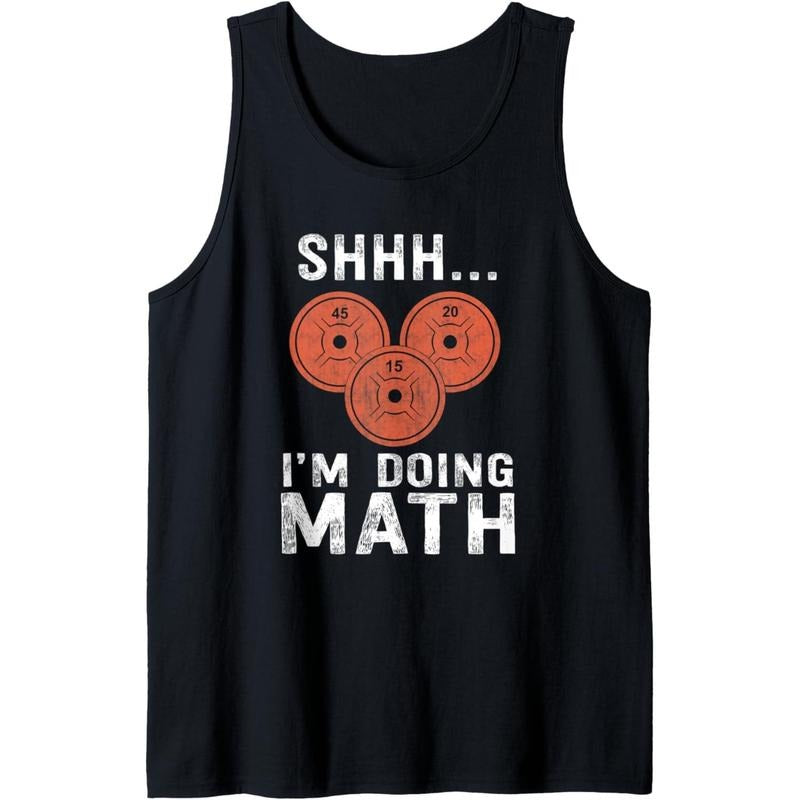 Math Lover Gym Weightlifting Funny Quote Workout Exercise Tank Top made in usa T-Shirts, Hoodie, Sweatshirt | DripVista.com