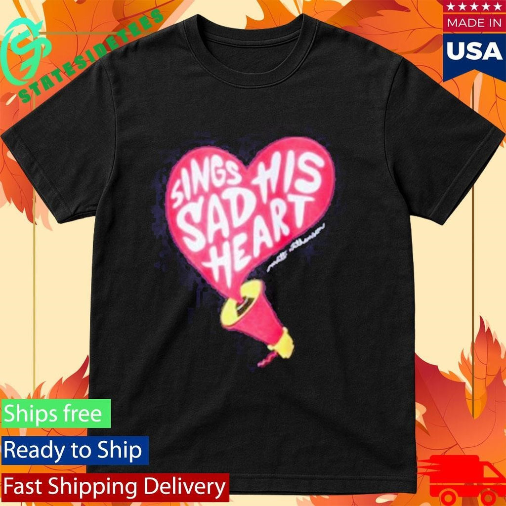 Matt Nathanson Megaphone Sings Sas His Heart Shirt