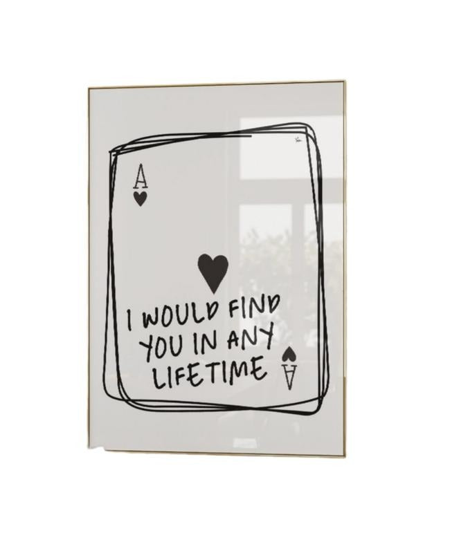 Matte Fine Art Print, Trendy Wall Art Prints, Retro Poster, I Would Find You In Any Lifetime Decor, Bar Cart Prints...