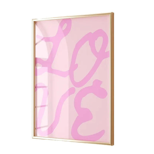 Maximalist Poster, Pink Wall Art, Love Wall Art, Trendy Pink Art Prints, Modern Dopamine Wall Art, Preppy Dorm Room Decor, Poster Prints No Frame, Gifts For Him Her Wall Art, Dorm Room Decor, Wall Posters, Gifts For Birthday Christmas Xmas Landscape Photo