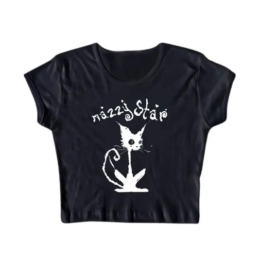 Mazzy Star Baby Tee, Clothes 2000s, Y2k Top Women Streetwear, Emo Girl Tops, Grunge 2000s, Women's Vintage T-Shirt, Gift For Her, Punk Style, Grunge Baby Tees