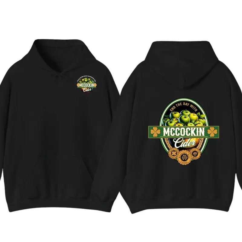 McCockin Cider Men's Funny 2 Sided T-Shirt  Hoodie - humor Menswear Casual T-Shirt unisex Sweatshirt | DripVista.com