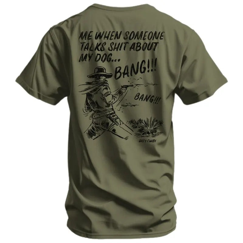 Me When Someone Talk About My Dog Men's T-Shirt Hoodie, Sweatshirt | DripVista.com