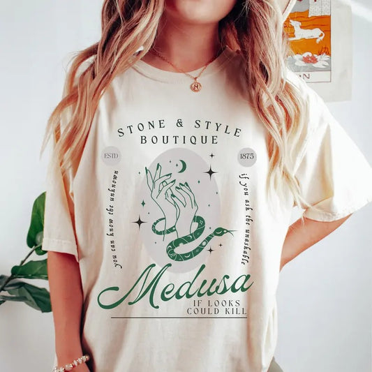 Medusa Shirt Greek Mythology Medusa Renaissance Shirt Greek Goddess Greek Dress Mythology Shirt Dark Academia Clothing Snake Shirtstyle{n002}3