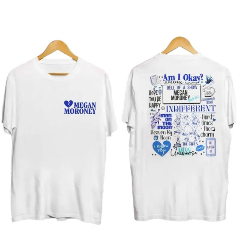 Megan Moroney Am I Okay T-shirt, Megan Moroney 2025 Tour Shirt Fan Gifts, Country Music Shirt 2 sided