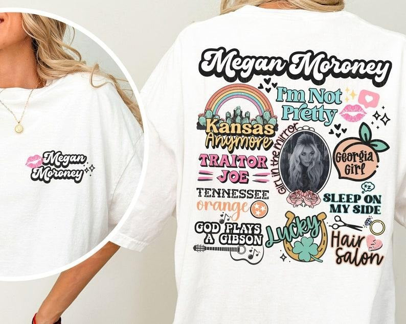 Megan Moroney Concert Song tshirt, music, Nashville, western cowgirl cowboy, Megan Moroney Shirt
