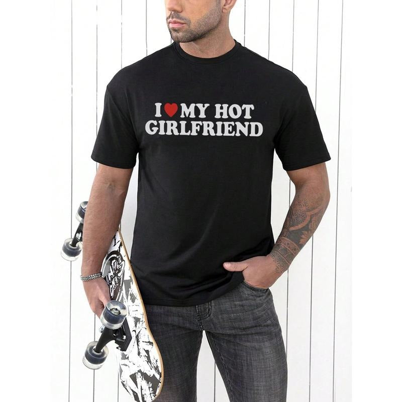 Men I Love My Girlfriend Slogan Printed Tee Made in USA Hoodie, Sweatshirt | DripVista.com
