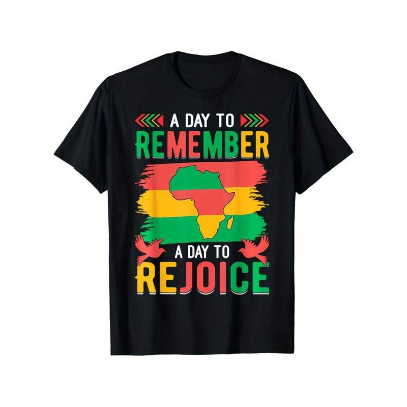 Men Juneteenth Emancipation Day Celebrate Black History 1865 T-Shirt, Loose style short-sleeved T-shirt, casual Gunpla...