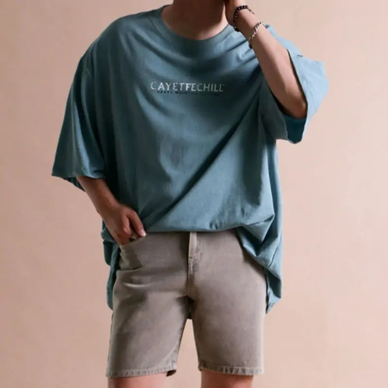 Men Retro Landscape Print T-Shirt Menswear Top Tshirt Streetwear Hoodie, Sweatshirt | DripVista.com