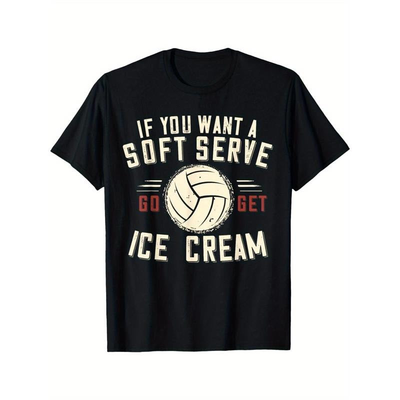 Men'S Vitality Sports Volleyball Fun T-Shirt made in usa