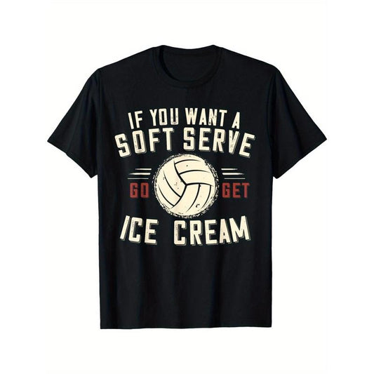 Men'S Vitality Sports Volleyball Fun T-Shirt made in usa
