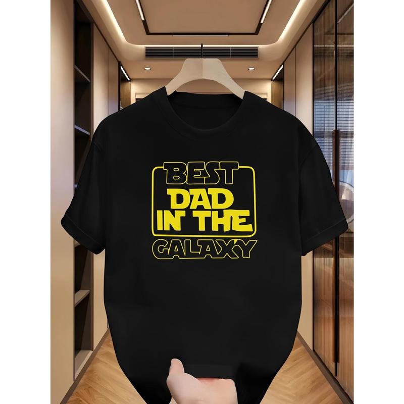 Men'WB shield "Best Dad Red plumber brand TNF Galaxy" Graphic T-Shirt
