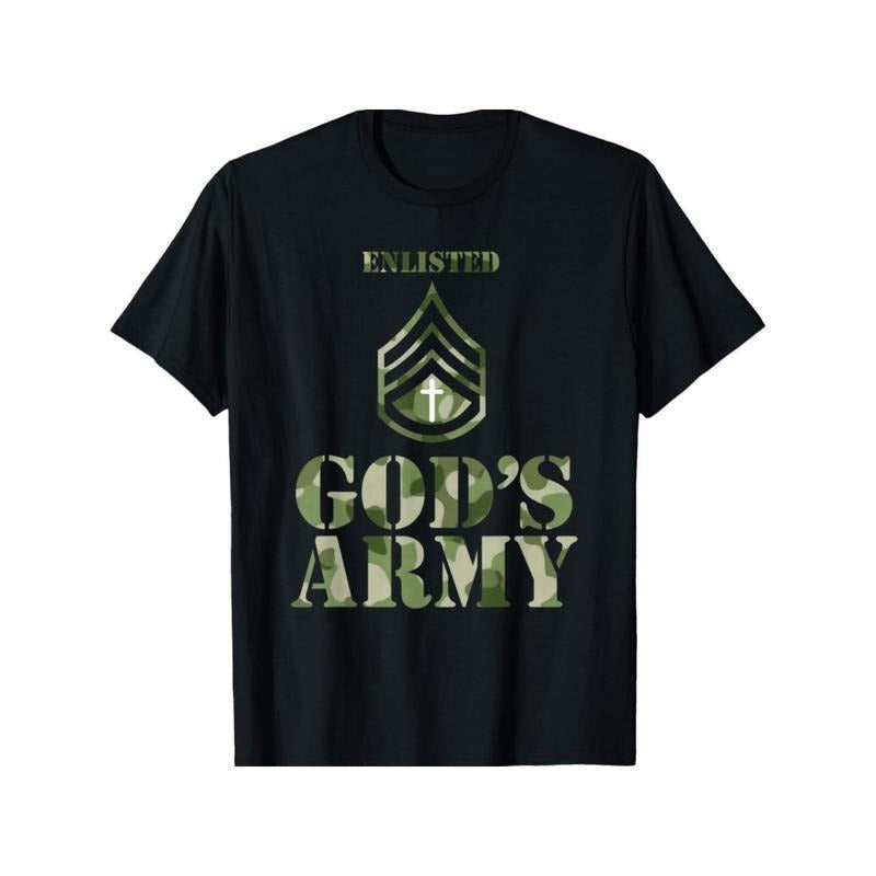 Men'WB shield "FOG'WB shield Army" Camo Print Cotton T-Shirt - Breathable Comfort Fit Short Sleeve Tee with...