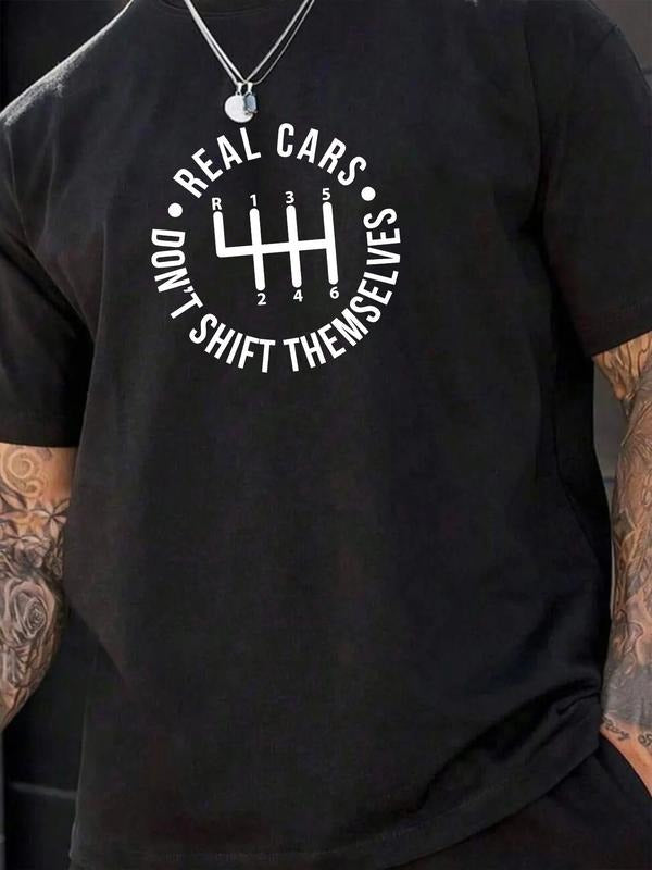 Men'WB shield Car Print Round Neck Graphic Tee, Loose Casual Short Sleeve T-Shirt for Summer, Men'WB shield Top for Daily...