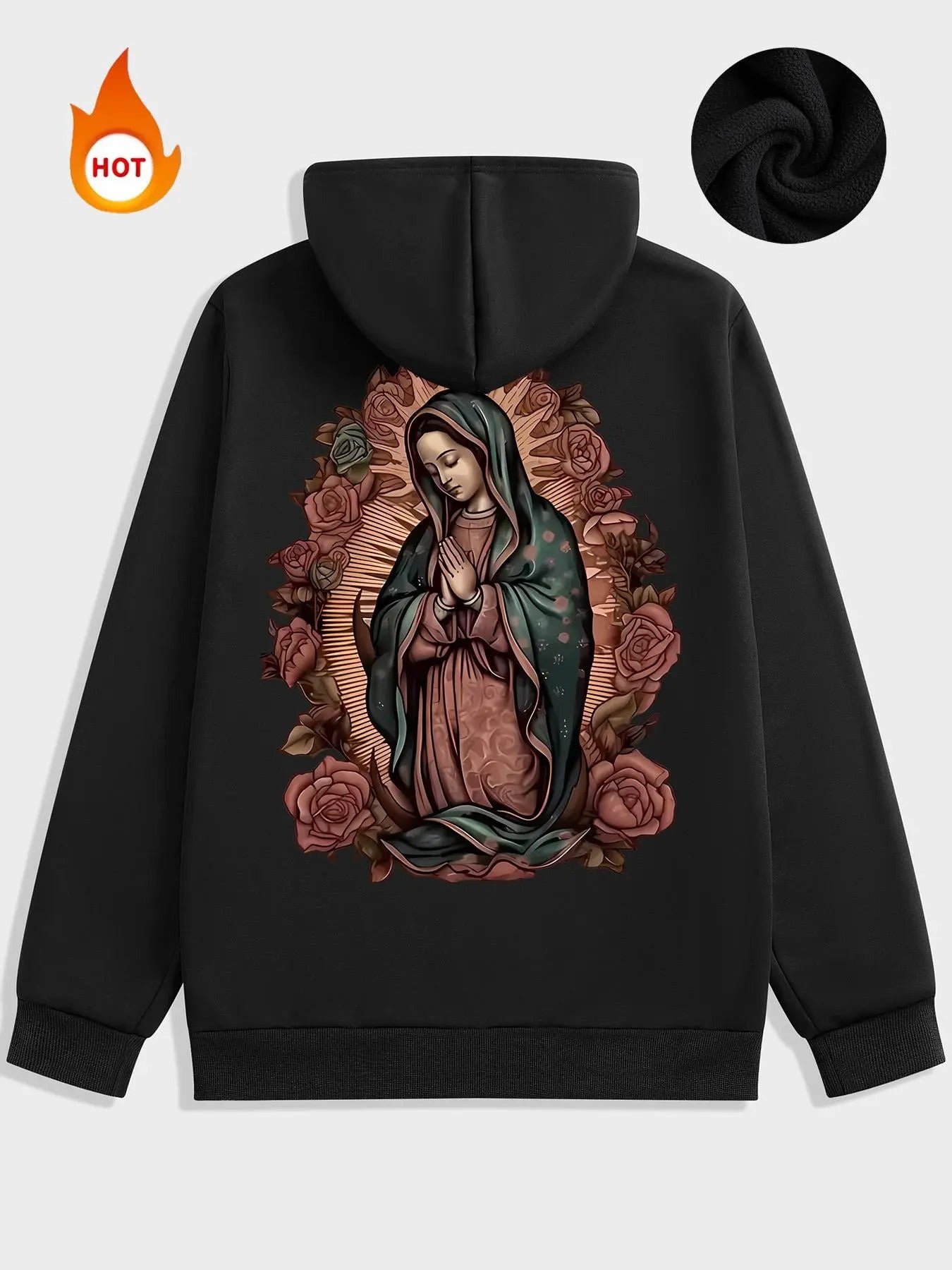 Men'WB shield Cartoon Print Drawstring Pocket Hoodie, Regular Fit Casual Long Sleeve Hooded Sweatshirt for Fall & Winter,...