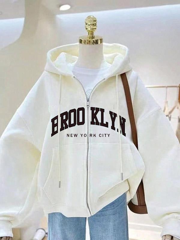 Men'WB shield Casual Loose-Fit Hooded Sweatshirt Jacket, Fall Winter Thicken Fleece Lined Zipper Pocket Design,...