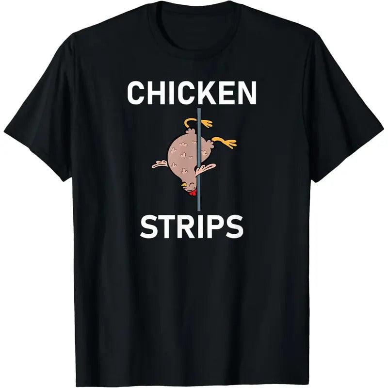Men'WB shield Chicken Strips Pun, Funny, Jokes, Sarcastic, Life Quotes T-Shirt Hoodie, Sweatshirt | DripVista.com