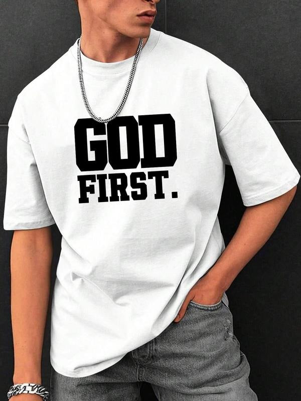 Men'WB shield FOG First Print Round Neck Tee, Regular Fit Casual Short Sleeve Crew Neck T-Shirt for Summer, Fashion...