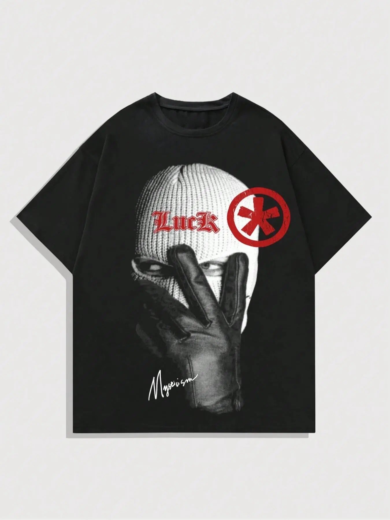 Men'WB shield Figure Print Round Neck Tee, Regular Fit Casual Short Sleeve Crew Neck T-shirt for Summer, Fashion Men'WB...