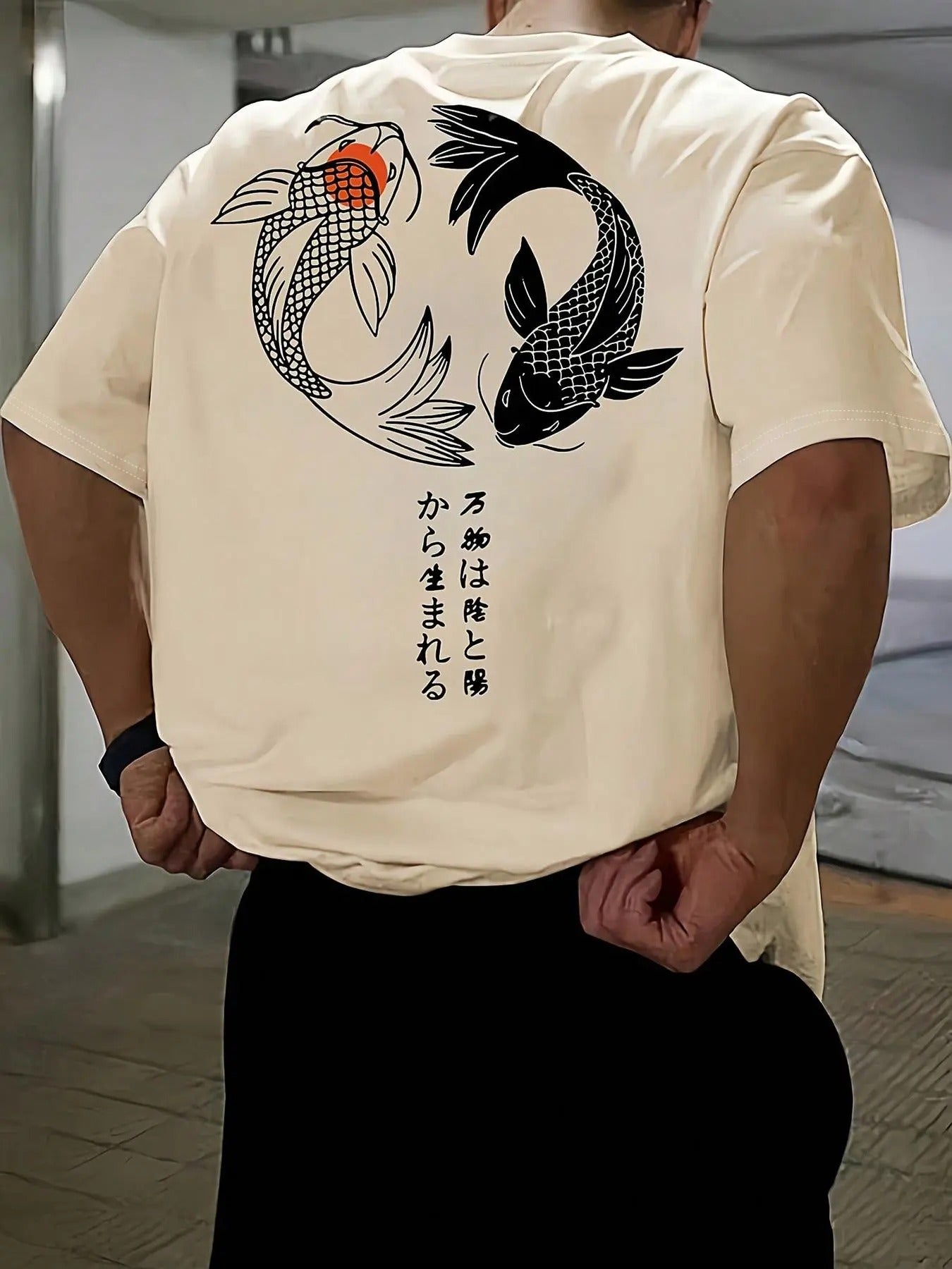 Men'WB shield Fish Print Round Neck Graphic Tee, Regular Fit Casual Short Sleeve T-shirt for Summer, Men'WB shield Top...