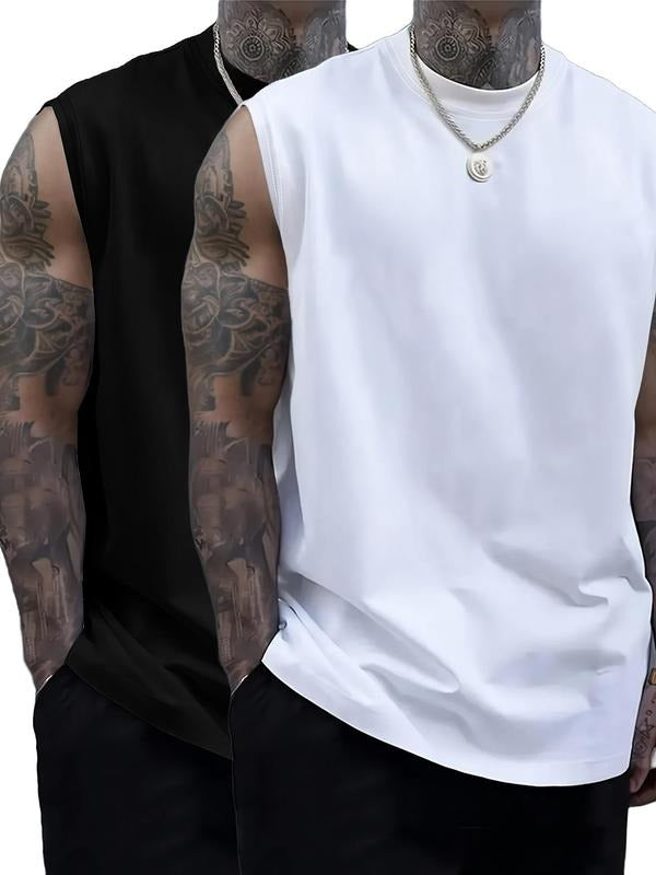 Men'WB shield Floral & Letter Print Tank Top, Loose Casual FOG Comfortable Sleeveless Top for Summer, Men'WB shield Top...