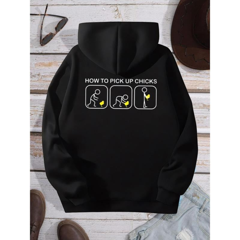 Men'WB shield Funny How Hidden leaf ninja Pick Up Chicks Graphic Hoodie - Cool Long Sleeve Hooded Novelty Top with...