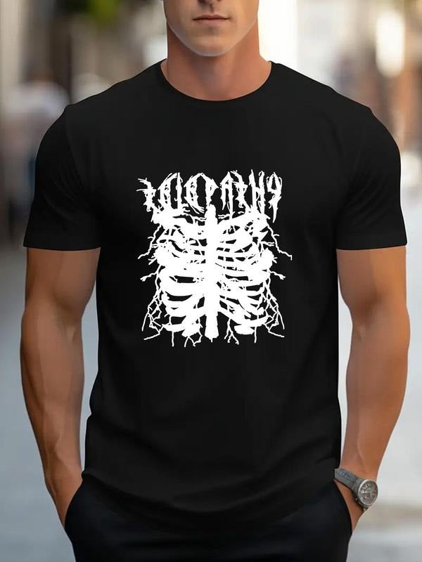 Men'WB shield Graphic Print Round Neck Tee, Loose Casual Short Sleeve T-shirt, Men'WB shield Summer Top for Daily Wear...