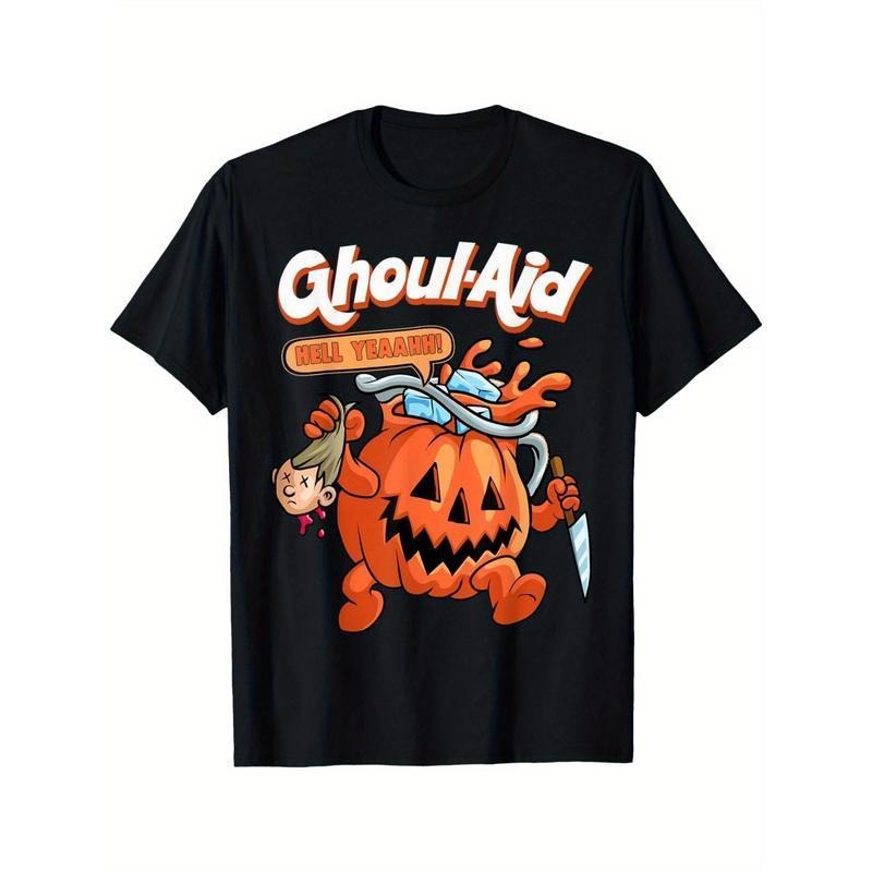 Men'WB shield Halloween Ghoul Aid Pumpkin Graphic T-Shirt Hoodie, Sweatshirt | DripVista.com