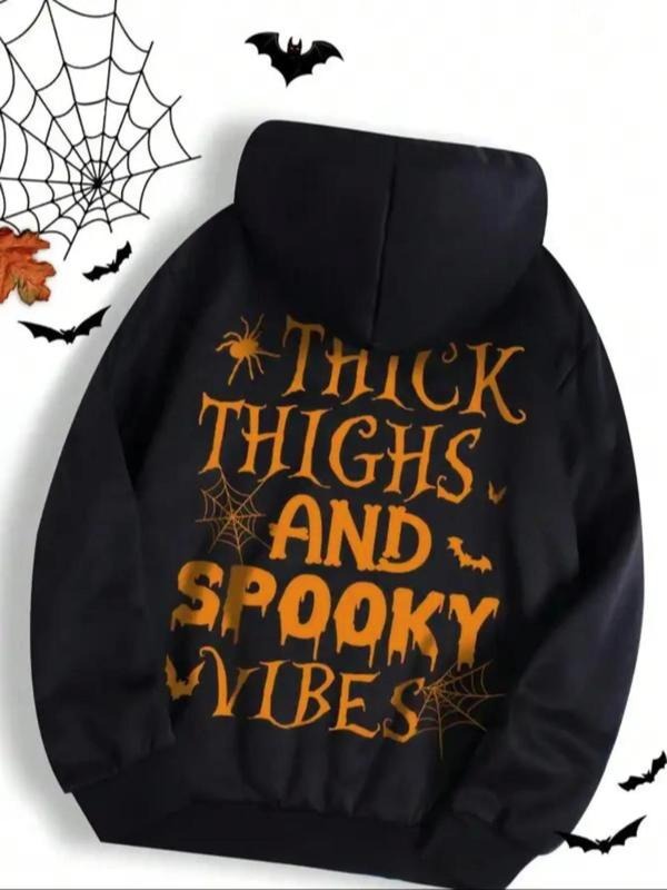 Men'WB shield Halloween Graphic Print Drop Shoulder Drawstring Hoodie, Regular Fit Casual Pocket Hooded Essentials...
