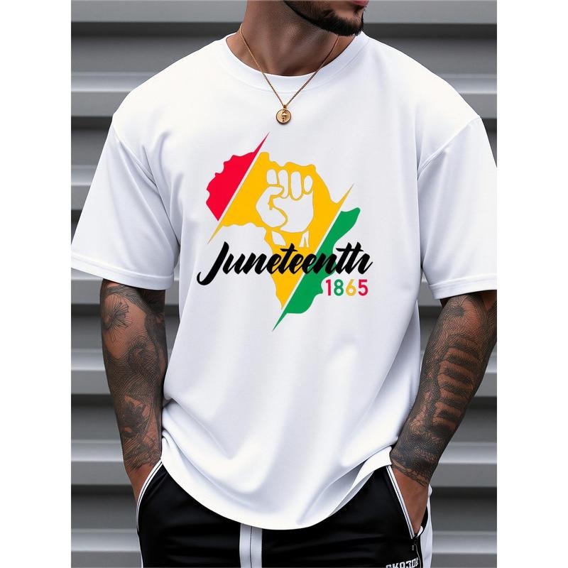 Men'WB shield Juneteenth 1865 Commemorative T-Shirt