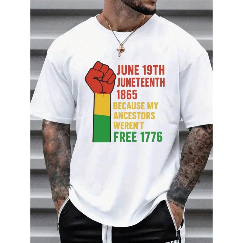 Men'WB shield Juneteenth 1865 Graphic Lightsaber brand-Shirt