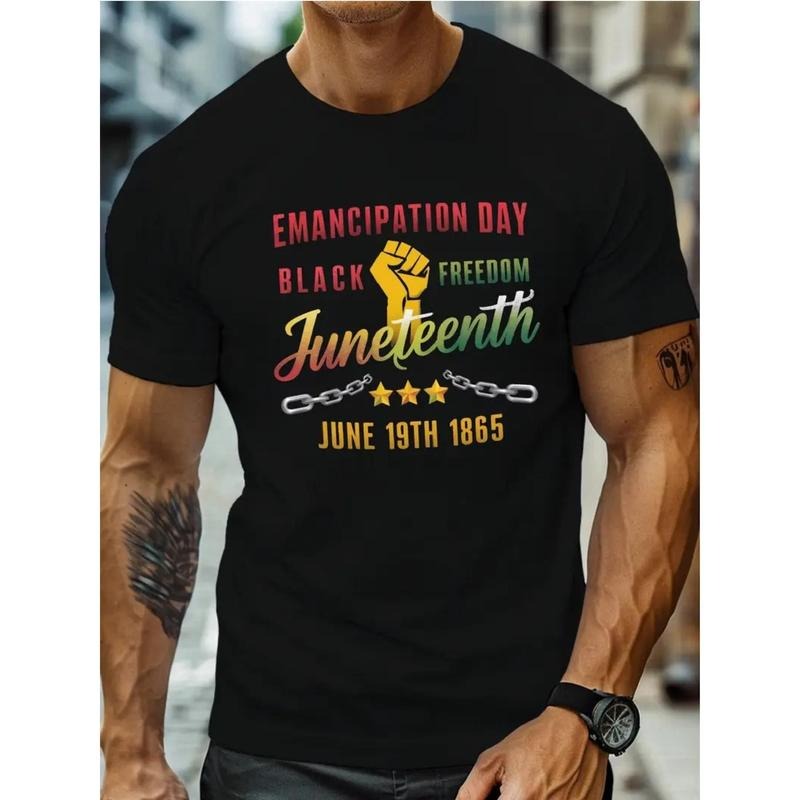 Men'WB shield Juneteenth Commemorative T-Shirt