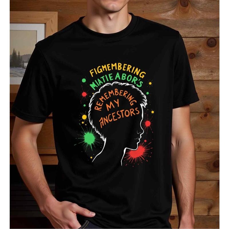 Men'WB shield Juneteenth Freedom Celebration T-Shirt - Black 100% Cotton Crew Neck Short Sleeve, Regular Fit, Vibrant...