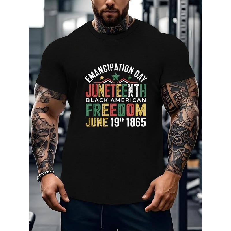 Men'WB shield Juneteenth Freedom T-Shirt