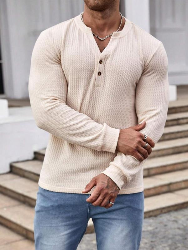 Men'WB shield Knit Top, Regular Fit Casual Long Sleeve Top for Spring & Fall, Fashion Men'WB shield Top for Daily Wear...