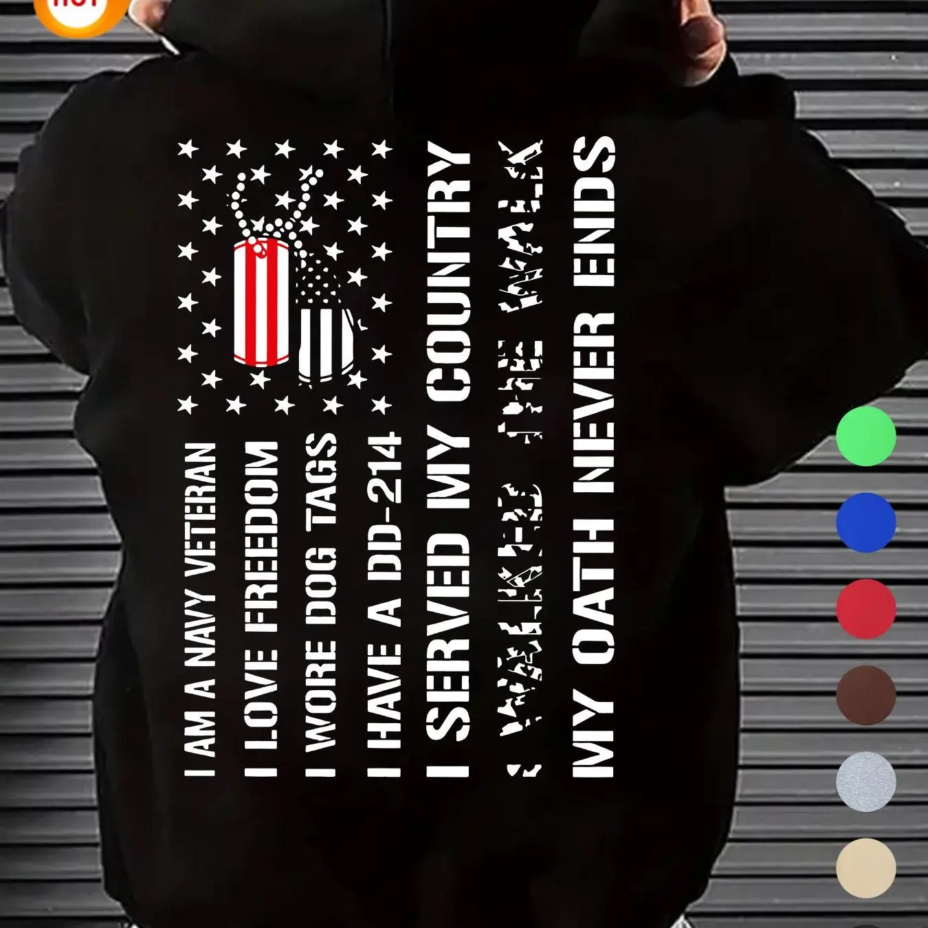 Men'WB shield Letter & American Flag Print Graphic Hoodie, Casual Regular Fit Long Sleeve Hooded Sweatshirt for Fall &...