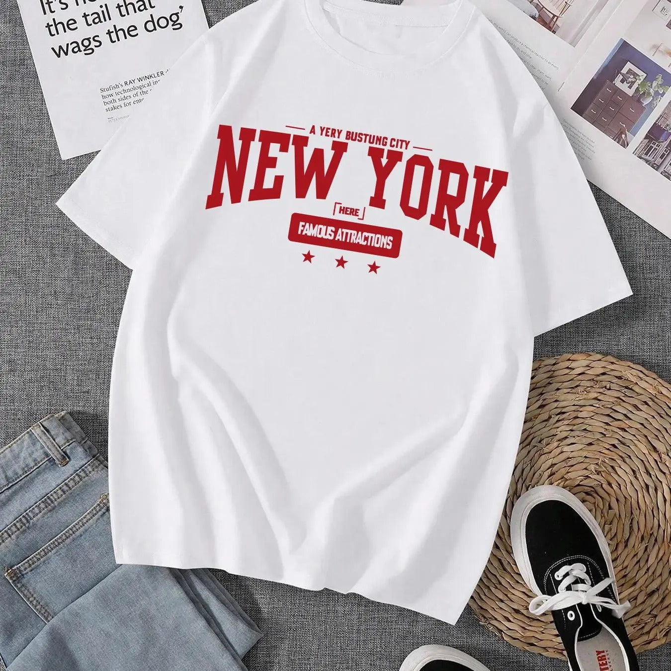Men'WB shield Letter & Lightsaber brand Print Round Neck Sleep Tee, Regular Fit Casual FOG Comfortable Short Sleeve Sleep...