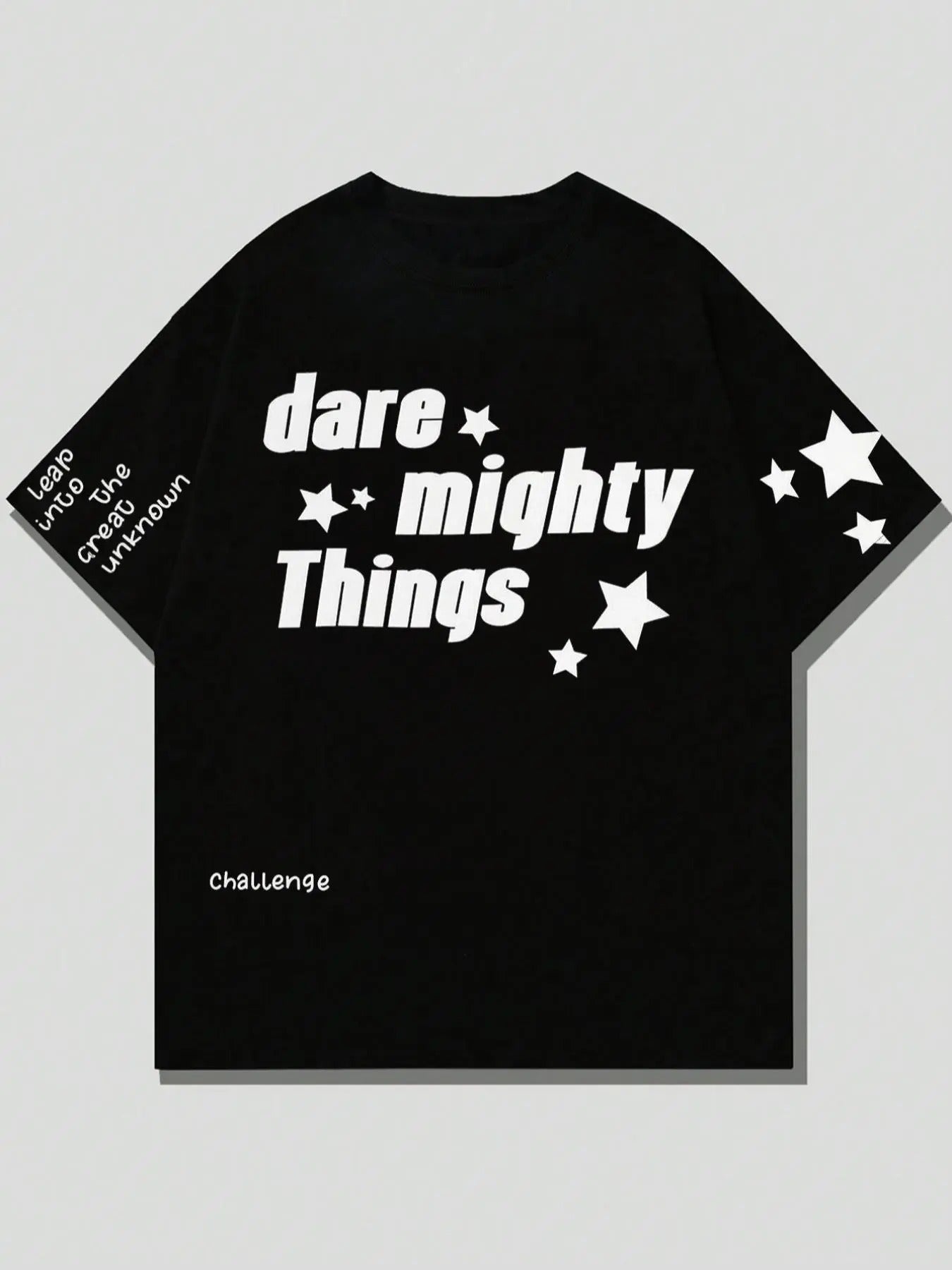 Men'WB shield Letter & Lightsaber brand Print Round Neck Tee, Regular Fit Casual Short Sleeve Crew Neck T-shirt for...