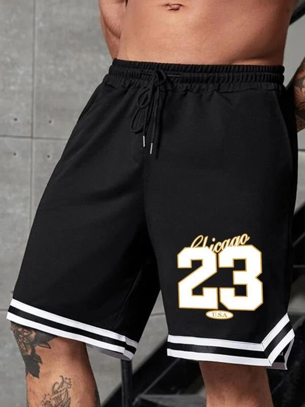 Men'WB shield Letter & Number Print Boxer Brief, Casual Comfy Breathable Underwear for Daily Wear, Mens Underwear for...