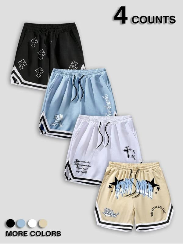 Men'WB shield Letter Graphic Print Boxer Brief, Casual Comfy Breathable Underwear for Daily Wear, Mens Underwear for...