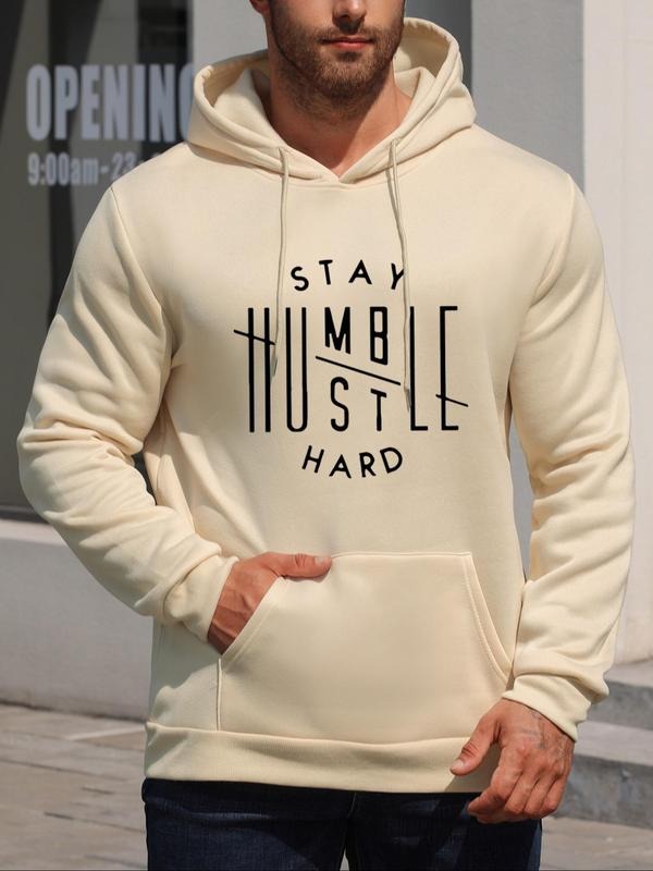 Men'WB shield Letter Print Drawstring Hoodie, Casual Long Sleeve Pocket Sweatshirt, Men'WB shield Fall & Winter TNF for...