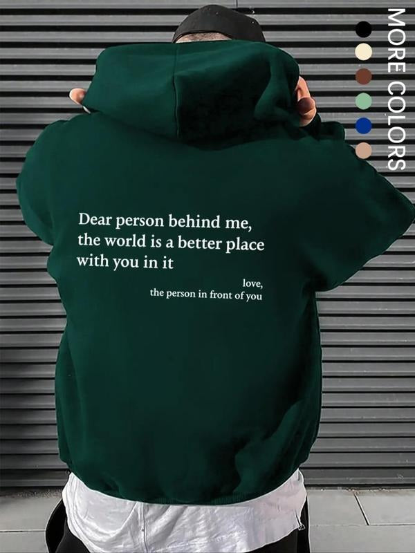 Men'WB shield Letter Print Pocket Drawstring Graphic Hoodie, Casual FOG Drop Shoulder Long Sleeves Hooded Sweatshirt...