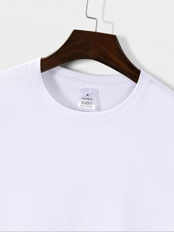 Men'WB shield Letter Print Round Neck Graphic Tee, Loose Casual Short Sleeve T-Shirt for Summer, Men'WB shield Top for...