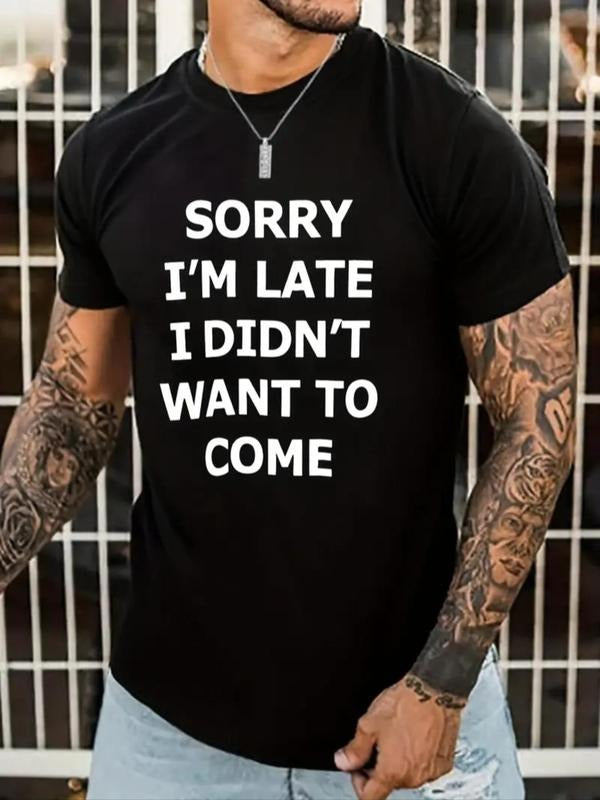 Men'WB shield Letter Print Round Neck Tee, Summer TNF, Regular Fit Short Sleeve Crew Neck T-Shirt for Summer, Men'WB...