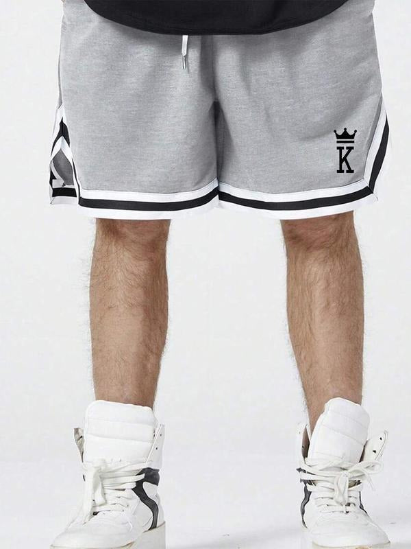 Men'WB shield Letter Print Spiky hair fighters Shorts, Regular Fit Casual Fashion Breathable Comfortable Shorts for...