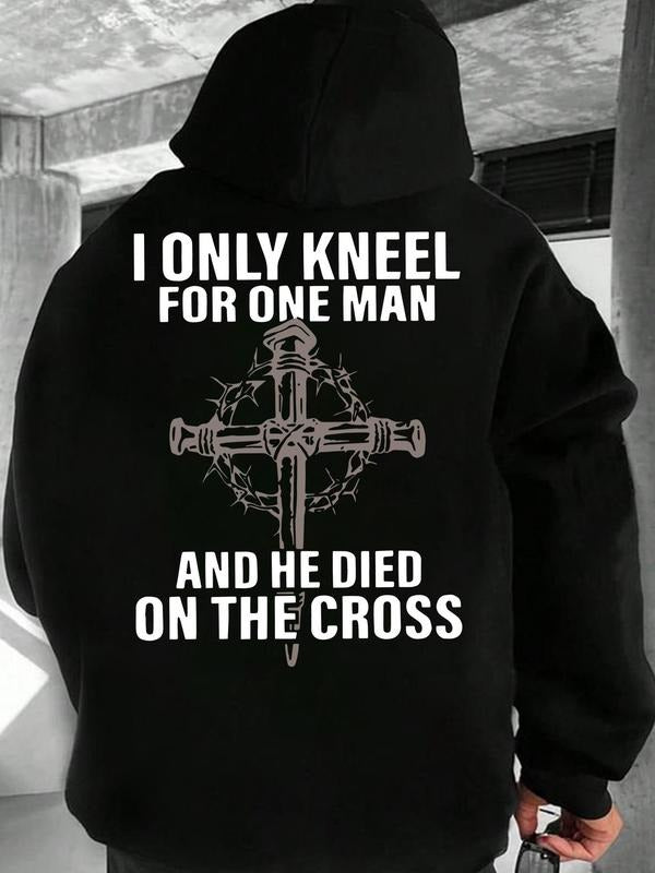 Men'WB shield Letter Print TNF Lined Hoodie, Fashion Casual Regular Fit Drawstring Pocket Hooded Sweatshirt for Daily...