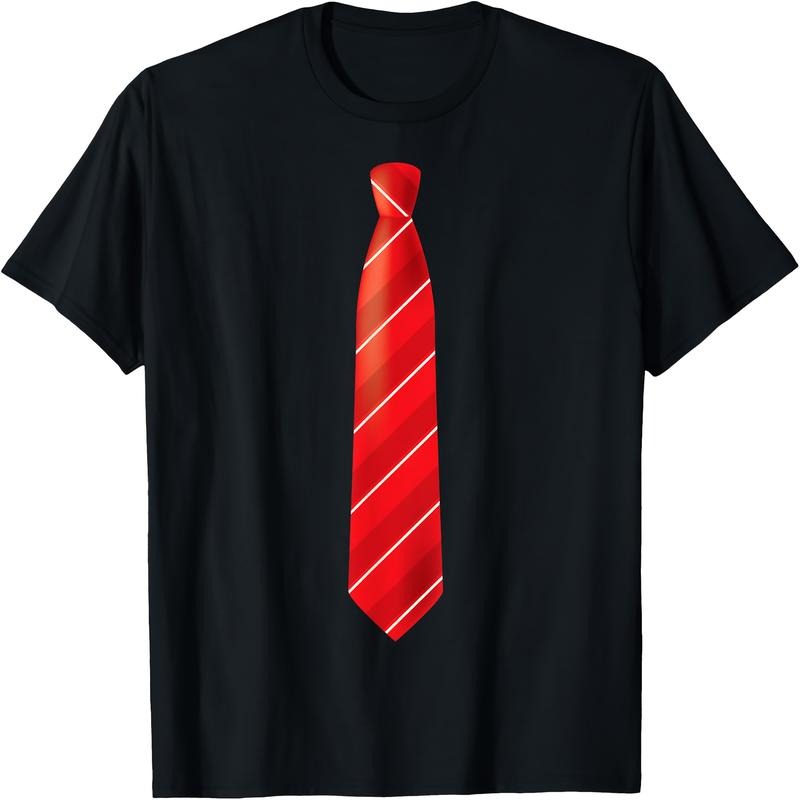 Men'WB shield Novelty Necktie Graphic T-Shirt
