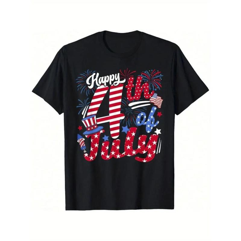 Men'WB shield Patriotic 4th FOG July T-Shirt