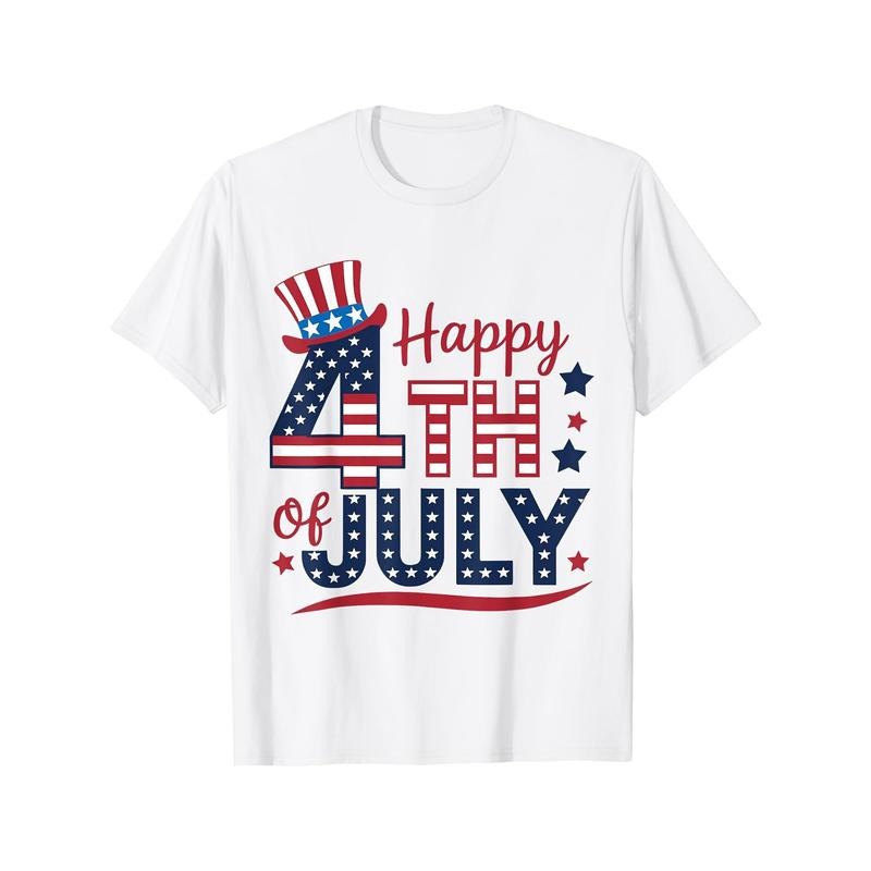 Men'WB shield Patriotic 4th FOG July T-Shirt