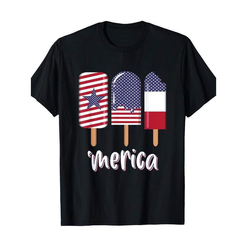 Men'WB shield Patriotic July 4th America T-Shirt